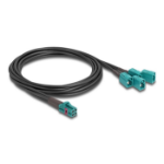 DeLOCK Cable Mini FAKRA Z jack quad to 4 x FAKRA Z jack B-Type