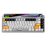 AUL A Gasket AMG65 White LightFeather RGB Keyboard