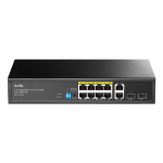 Cudy GS1010PS2 network switch Unmanaged Gigabit Ethernet (10/100/1000) Power over Ethernet (PoE) Black