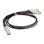 D-Link QSFP+ / 4xSFP+, 1m InfiniBand/fibre optic cable QSFP+ 4 x SFP+ Black