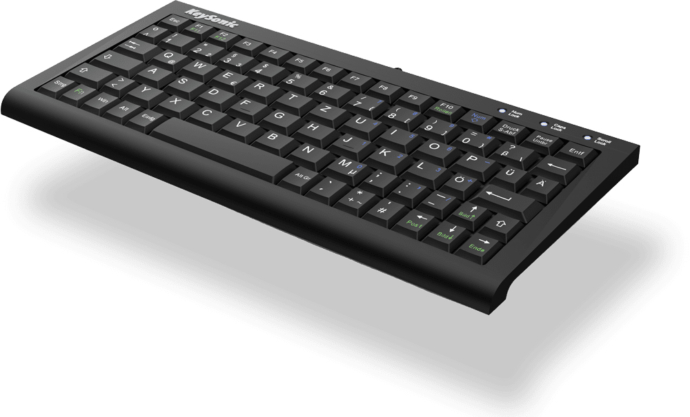 KeySonic ACK-3401U (UK) keyboard Home USB QWERTY UK English Black