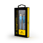 Gembird CC-USB2B-AMMBM-2M-VW USB-kabel USB 2.0 Micro-USB B USB A Blauw, Wit