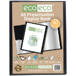 Eco Eco A5 50% Recycled 60 Pocket Presentation Display Book (1)