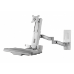 Amer Mounts AMR1WSL monitor mount / stand 61 cm (24") Grey Wall