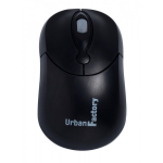 Urban Factory Big Crazy Mouse Black USB 2.0, 800dpi, 80cm cable