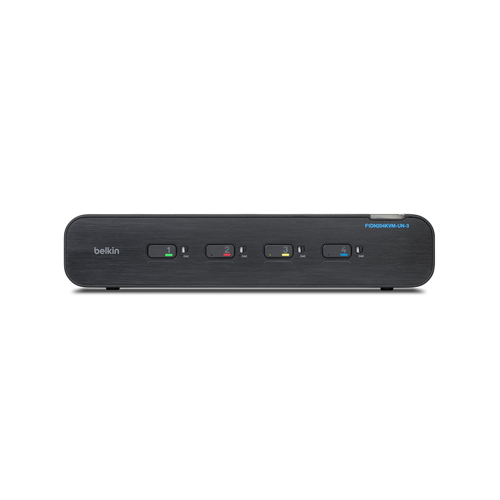 Image of Belkin F1DN204KVM-UN-3 KVM switch Rack mounting Black