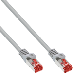 InLine Patch Cable S/FTP PiMF Cat.6 250MHz PVC CCA grey 1.5m