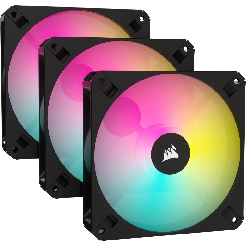 Image of Corsair iCUE AR120 Computer case Fan 12 cm Black, White 3 pc(s)