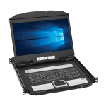 Tripp Lite B021-SWHD-K rack console 47 cm (18.5") 1920 x 1080 Pixels Metaal, Kunststof Zwart 1U