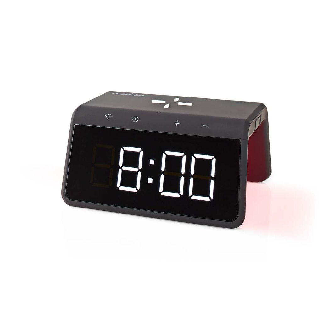 WCACQ30BK NEDIS Alarm-clock with wireless charging Qi certified, 15W - Black