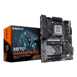 GIGABYTE X870 GAMING WIFI6 Motherboard - Supports AMD Ryzen 9000 CPUs, 8+2+2 phases VRM, up to 8000MHz DDR5 (OC), 1xPCIe 5.0 + 2xPCIe 4.0, Wi-Fi 6, 2.5GbE LAN, USB 4