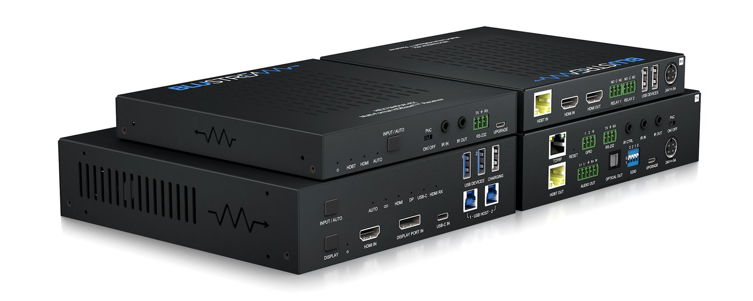 Blustream HEX70HDUK-KIT AV extender AV transmitter & receiver Black