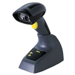 Image of Wasp WWS650 Handheld bar code reader 1D/2D LED Black, Grey, Yellow