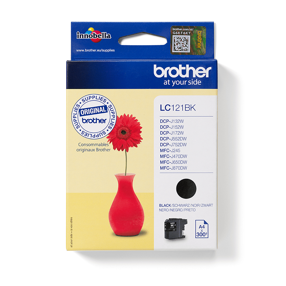 Image of Brother LC-121BK Ink cartridge black, 300 pages ISO/IEC 24711...