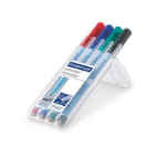 Staedtler Lumocolor correctable 305 marker 4 pc(s) Black, Blue, Green, Red