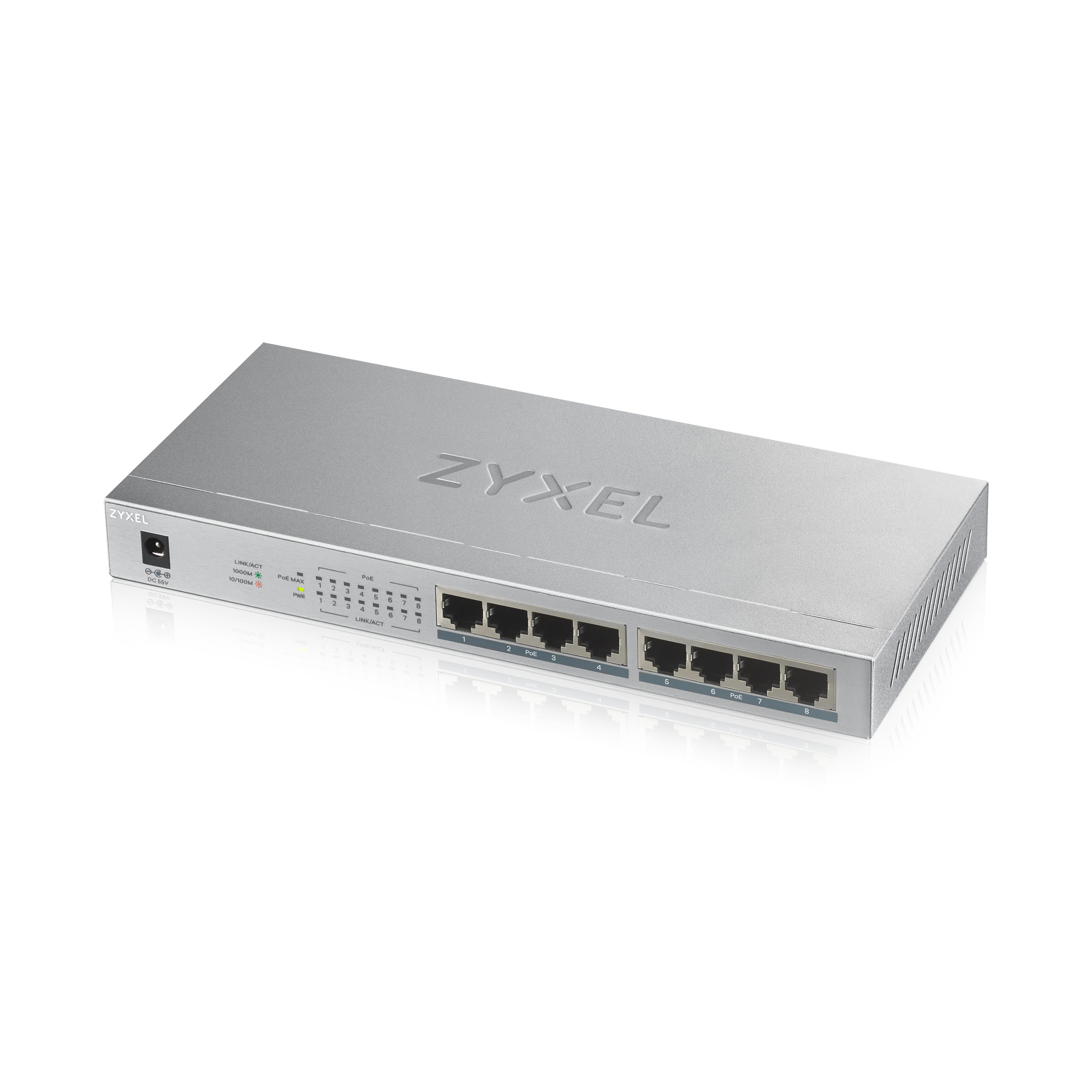 Image of Zyxel GS1008HP Unmanaged Gigabit Ethernet (10/100/1000) Power over...