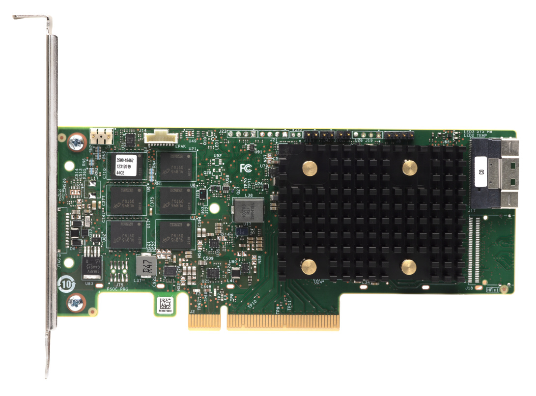 Photos - PCI Controller Card Lenovo 4Y37A09728 RAID controller PCI Express x8 4.0 12 Gbit/s 