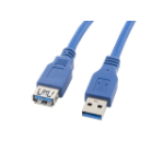 Lanberg CA-US3E-10CC-0018-B USB cable 1.8 m USB A Blue