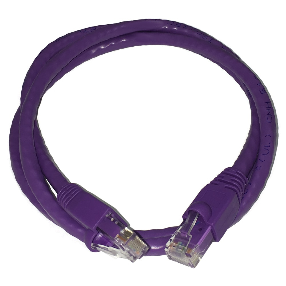 Videk Cat6 Booted UTP RJ45 to RJ45 Patch Cable Purple 10Mtr