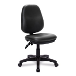 NAUTILUS Designs Java 200 Medium Back Twin Lever Vinyl Operator Office Chair Without Arms Black - BCF/P505/BKV DD