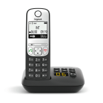 Gigaset A690A Analog/DECT telephone Black