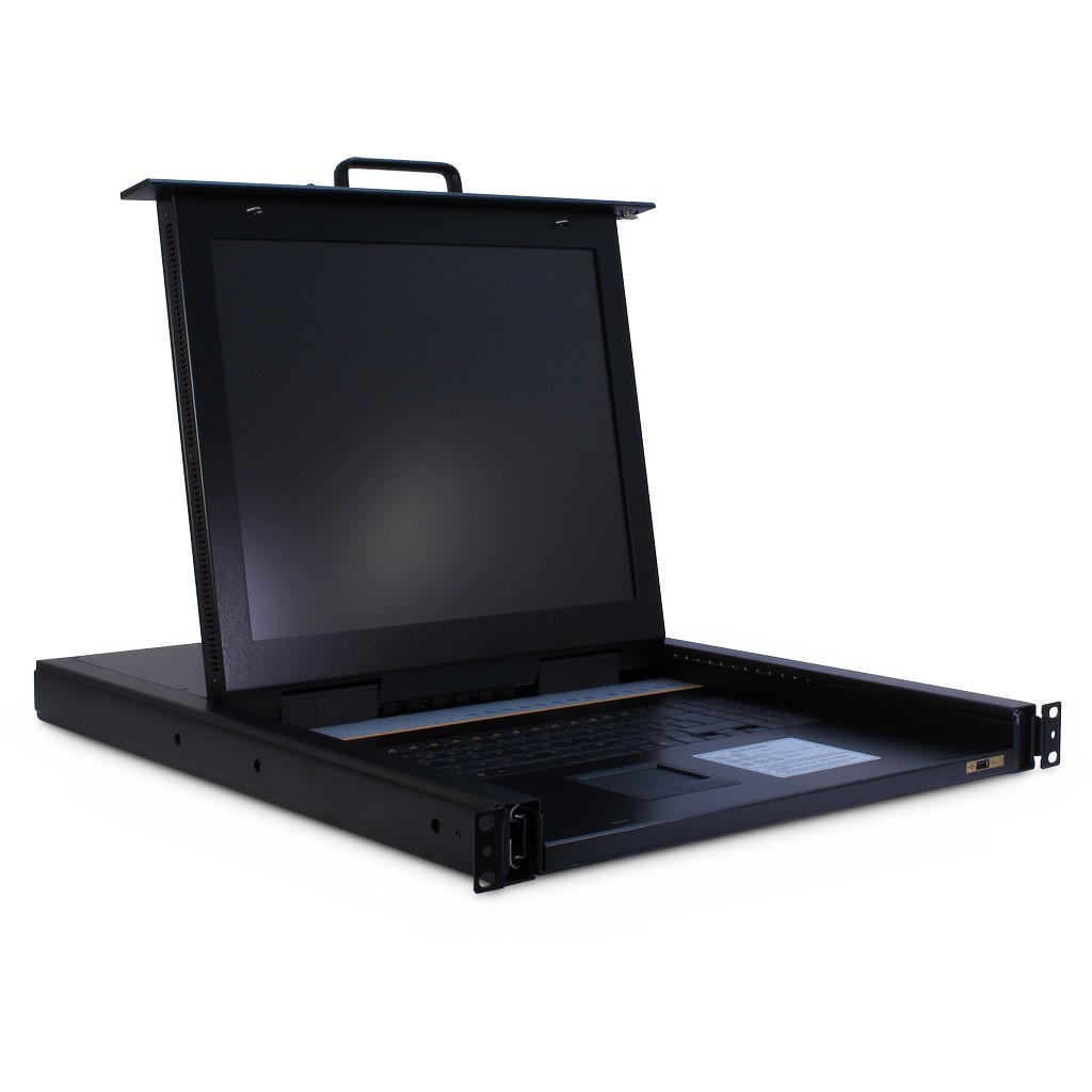 Inter-Tech KVM-1708 rack console 43.2 cm (17") 1280 x 1024 pixels Steel Black