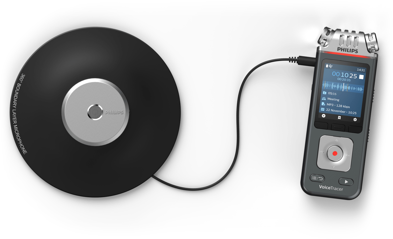 Image of Philips Voice Tracer DVT8110/00 dictaphone Flash card Anthracite,...