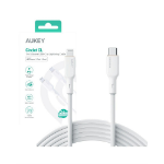 AUKEY CB-SCL2 Power Delivery USB C Lightning Apple 2m 27W 3A Silicone Cable White