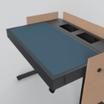Heckler Design H922-4005 desk pad Linoleum Blue