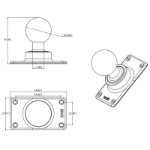 RAM Mounts RAM-D-243U montagekit
