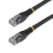 StarTech.com 25ft CAT6 Ethernet Cable - Black CAT 6 Gigabit Ethernet Wire -650MHz 100W PoE RJ45 UTP Molded Network/Patch Cord w/Strain Relief/Fluke Tested/Wiring is UL Certified/TIA