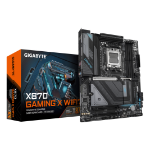 GIGABYTE X870 GAMING X WIFI7 Motherboard - Supports AMD Ryzen 9000 CPUs, 16+2+2 phases VRM, up to 8000MHz DDR5 (OC), 1xPCIe 5.0 + 2xPCIe 4.0, Wi-Fi 7, 2.5GbE LAN, USB 4