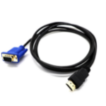 JLC HDMI (Male) to VGA (Male) Cable - 1M - Black/Blue