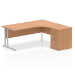 Dynamic Impulse Cantilever Right Crescent Desk Workstation