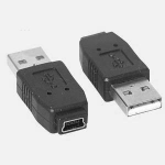 DeLOCK Gender Changer mini USB-B 5-pin USB-A Black