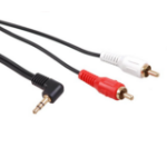 Maclean MCTV-825 audio cable 3 m 2 x RCA 3.5mm Black, Red, White