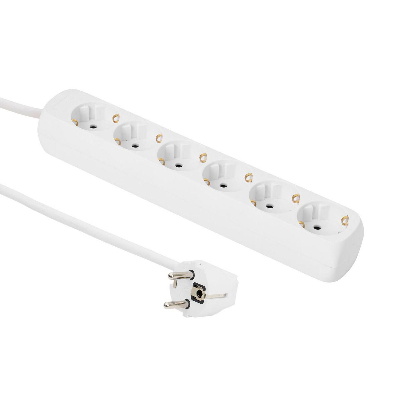 Microconnect White Gru00615w Power Extension 1.5 M 6 Ac Outlet(S)