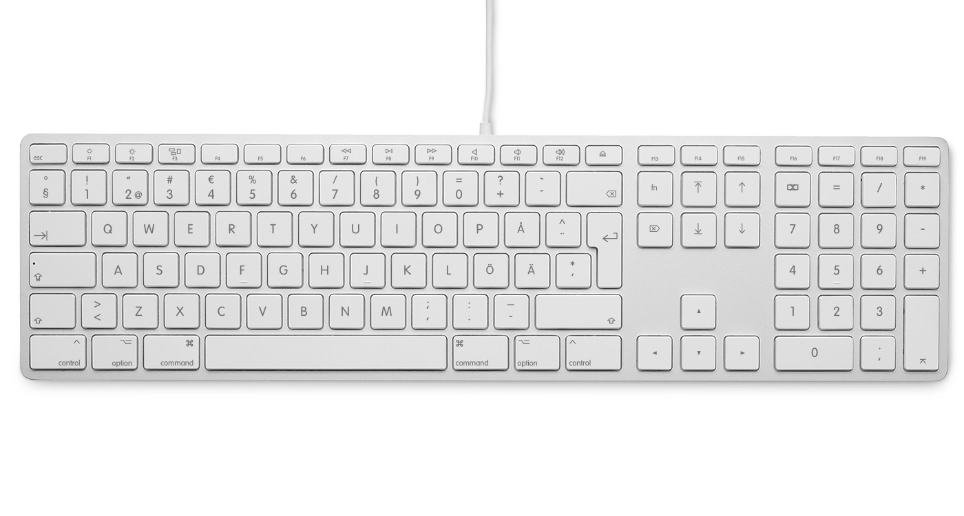 EU Product - kabelgebundene USB Tastatur silber SE - Keyboard thumbnail