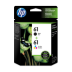 HP 61 2-pack Black/Tri-color Original Ink Cartridges
