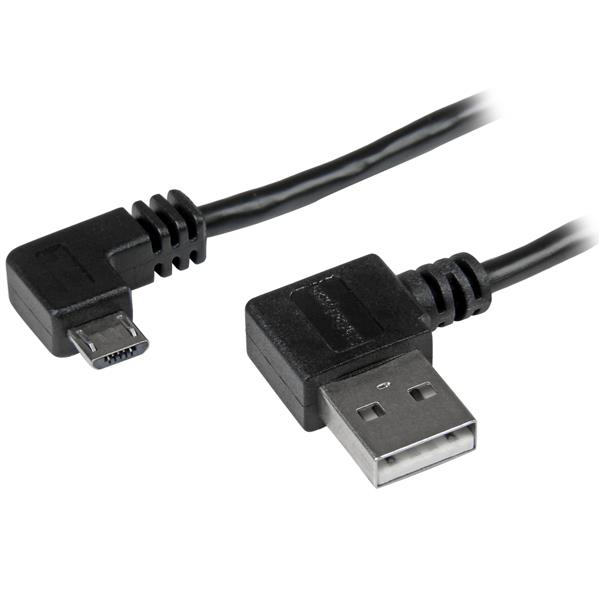 Image of StarTech.com Micro-USB Cable with Right-Angled Connectors - M/M -...
