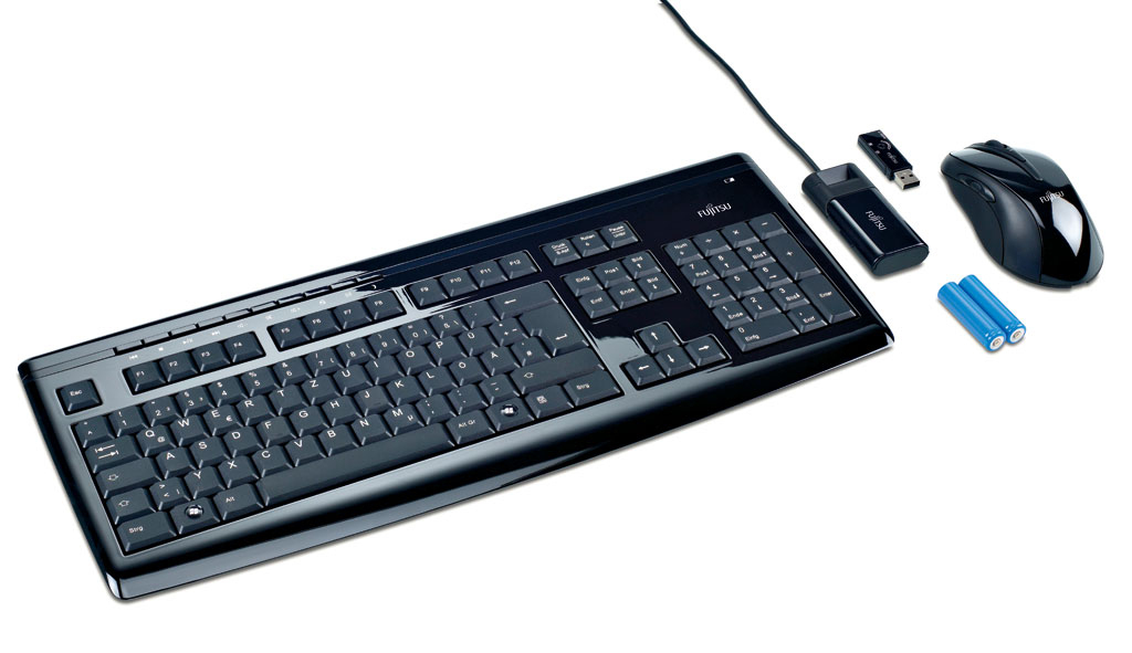 Fujitsu LX850, GB keyboard Mouse included RF Wireless Black