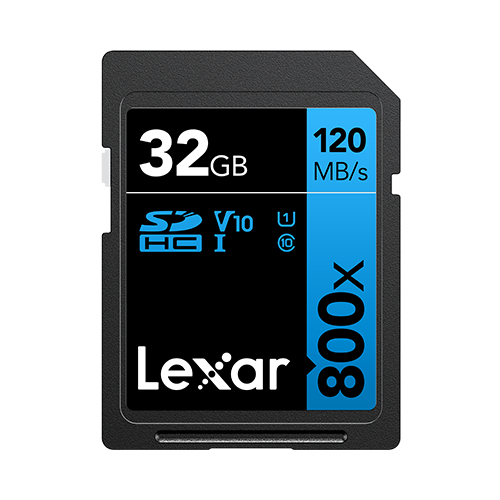 LSD0800032G-BNNNG LEXAR 32GB Lexar Professional 800x SDHC UHS-I Card