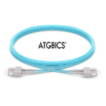 ATGBICS SC-SC OM4, Fibre Optic Cable, Multimode, Duplex, Aqua, 7m