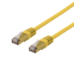 Deltaco SFTP-63GLAH networking cable Yellow 3 m Cat6a S/FTP (S-STP)