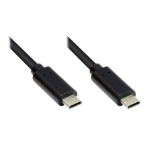 Alcasa GC-M0112 USB cable USB 3.2 Gen 1 (3.1 Gen 1) 0.5 m USB C Black