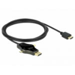 DeLOCK 3 in 1 Monitor Cable with USB-C / DisplayPort / mini DisplayPort in to HDMI out with 4K 60 Hz