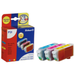 Pelikan P21 inktcartridge 3 stuk(s) Cyaan, Magenta, Geel