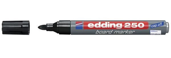 Image of Edding 250 marker 10 pc(s) Bullet tip Black