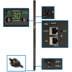 Tripp Lite PDUMVR30NETLX power distribution unit (PDU) 24 AC outlet(s) 0U Black