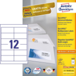 Avery 3659 self-adhesive label Rectangle Permanent White 1200 pc(s)